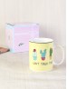 "Can't Touch This!" Cactus Print Mug With Gift Box (Set of 4) 350ml (12oz)